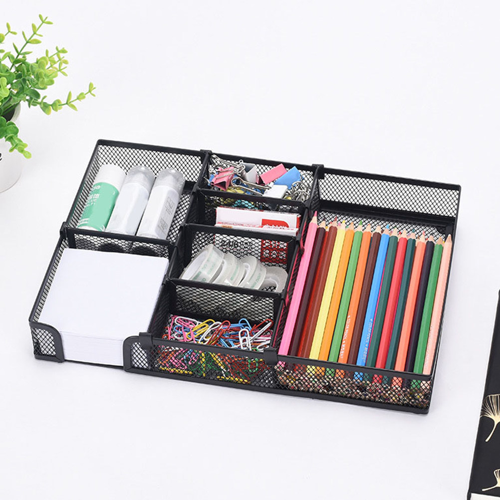 Office Drawer Organizer - Metal Ofis Düzenleyici Tepsi Çok Bölmeli
