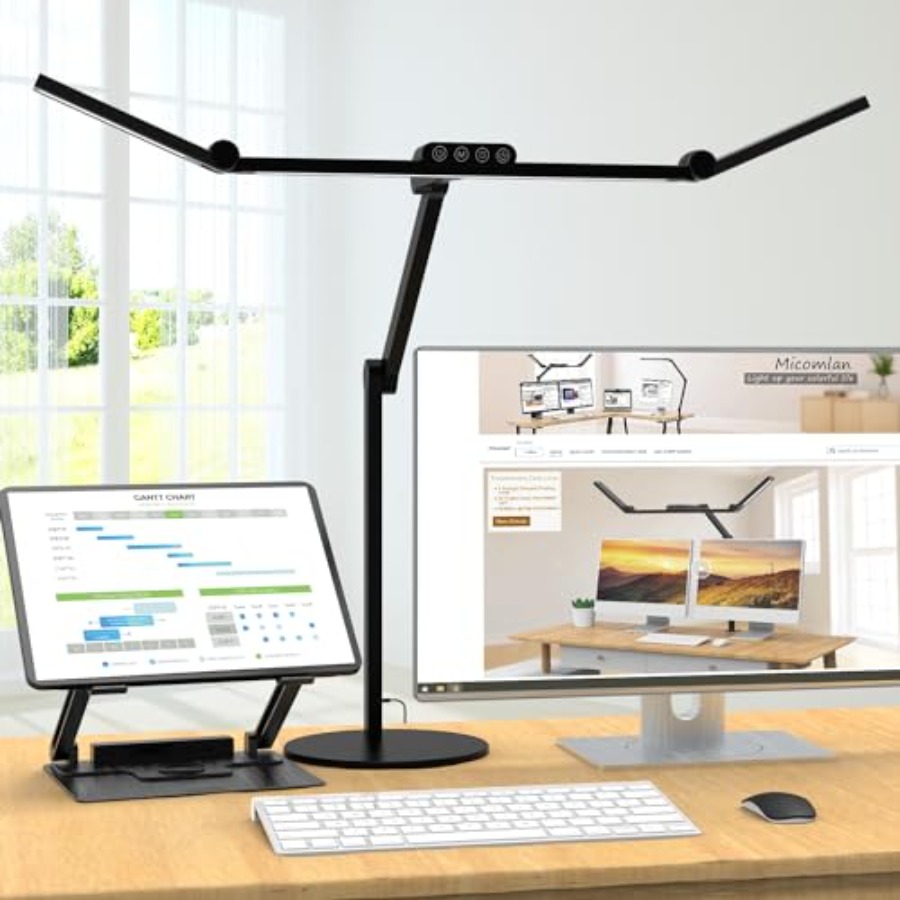Office Table Home - Atmosfer Aydınlatmalı Mimar Masa Lambası, Tabanlı