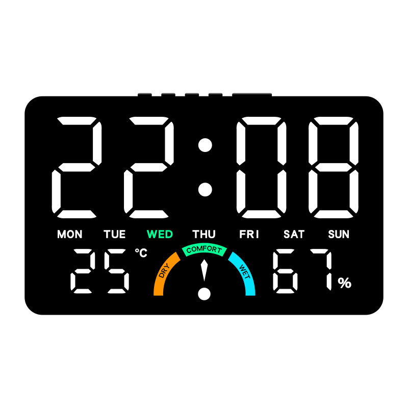 Led Desk Clock - Son Teknoloji Dijital Saat LED Alarm
