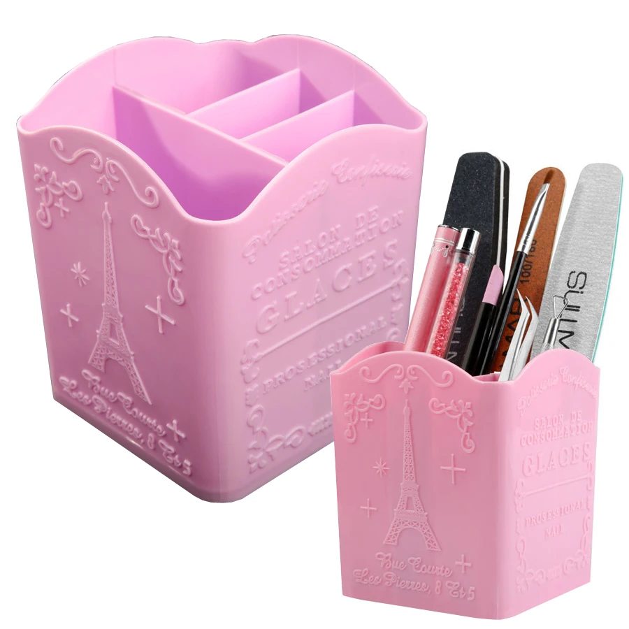 File Cabinet Drawer - 4 Bölmeli Tırnak Sanatı Fırça Tutucu,