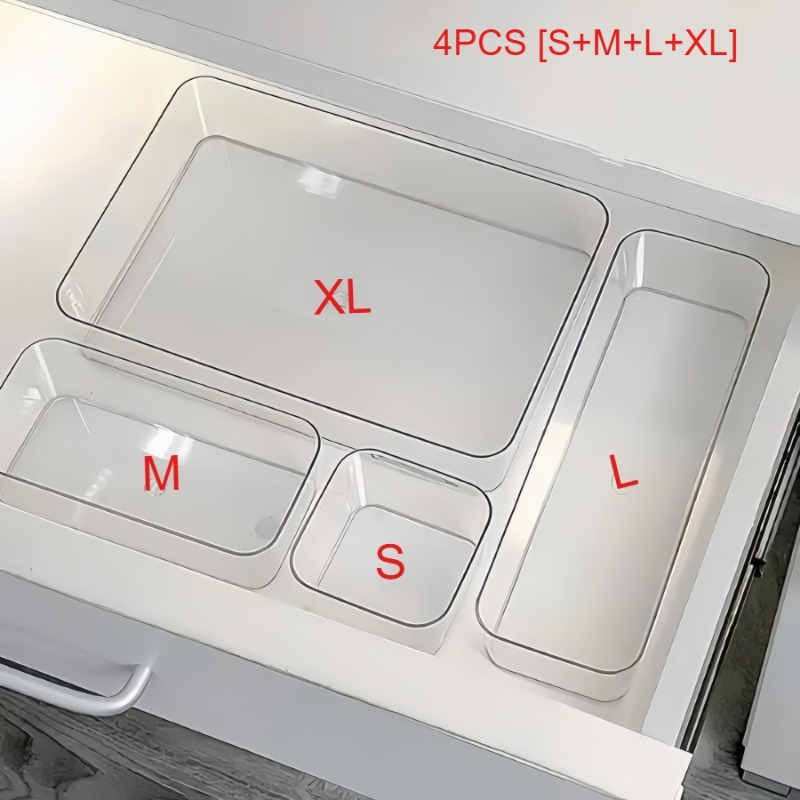 Office Drawer Organizer - Kozmetik ve Kırtasiye Saklama Kutusu, Makyaj,