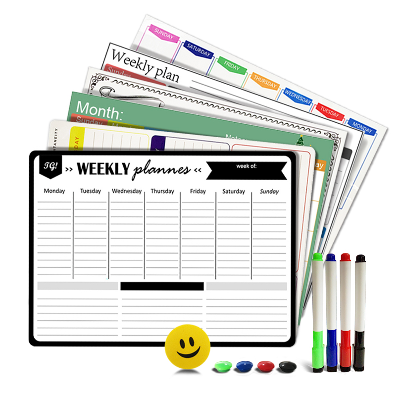 Magnetic Calendar Board - A3 Manyetik Haftalık ve Aylık Planlayıcı