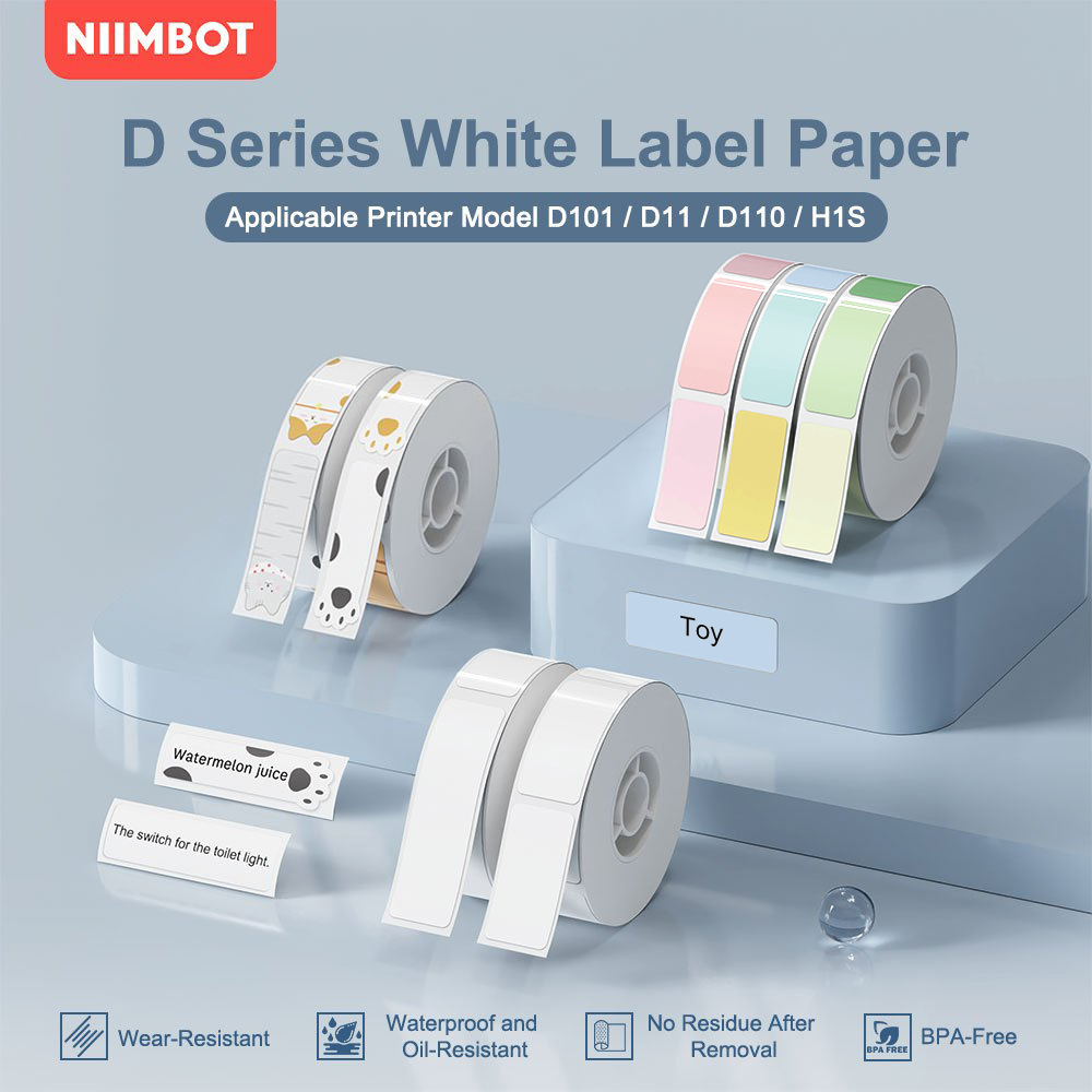 Label Maker Machine - Niimbot D110 Etiket Kağıdı Rulo Termal