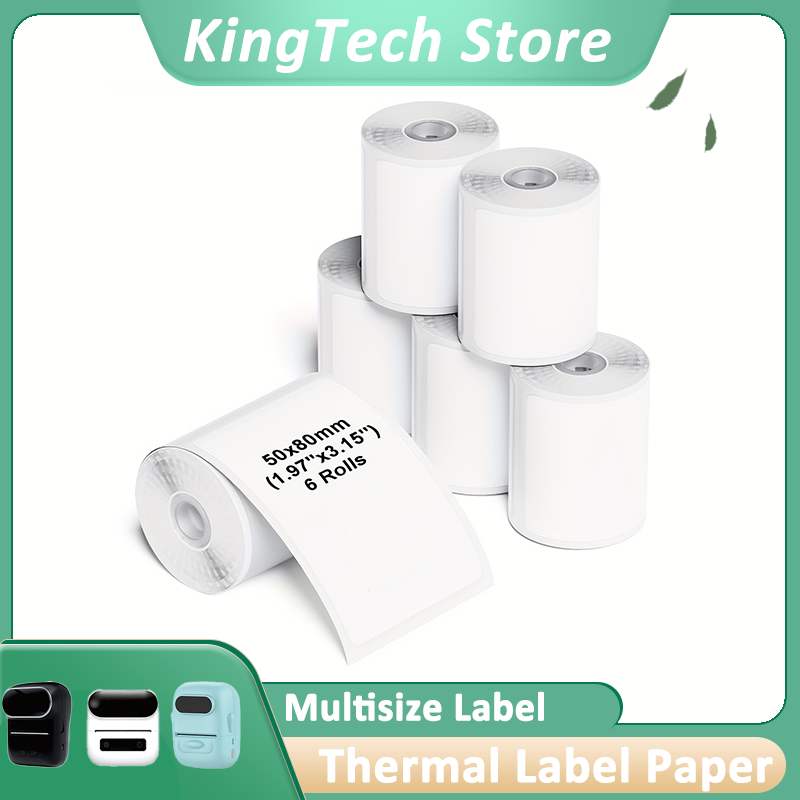 Label Maker Machine - 6 Rulolu Çok Boyutlu Kendinden Yapışkanlı