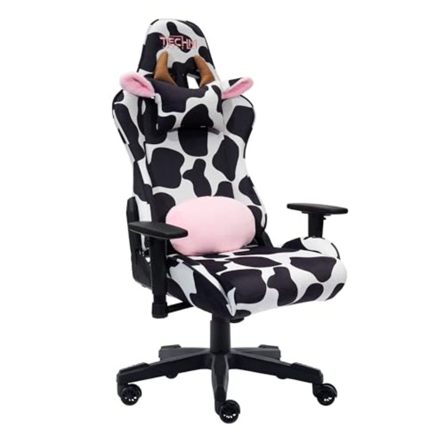 Home Office Chair - Ev ofis kullanımı için siyah inek