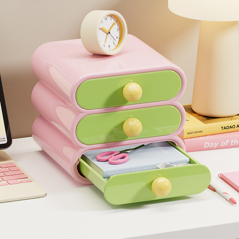 Office Drawer Organizer - Uforu Dopamine Masa Düzenleyici, 3 Katmanlı