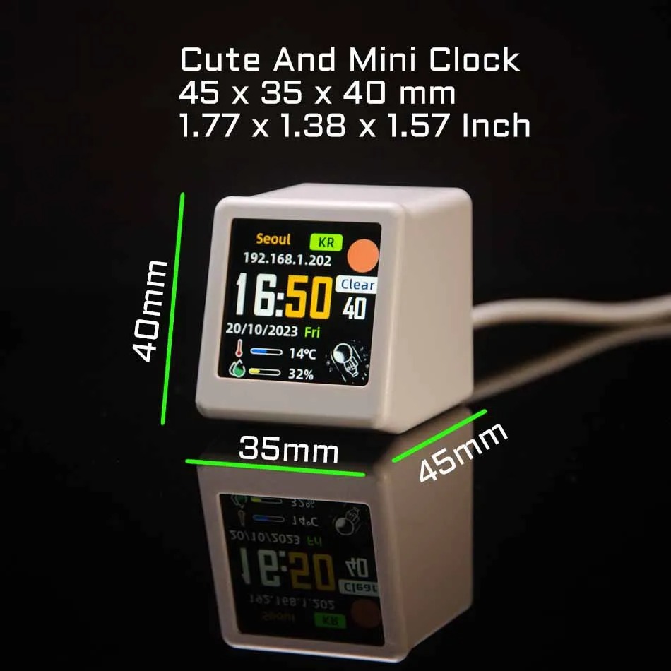 Akıllı Wifi Hava Durumu İstasy - Led Desk Clock incelemesi ve fiyatı