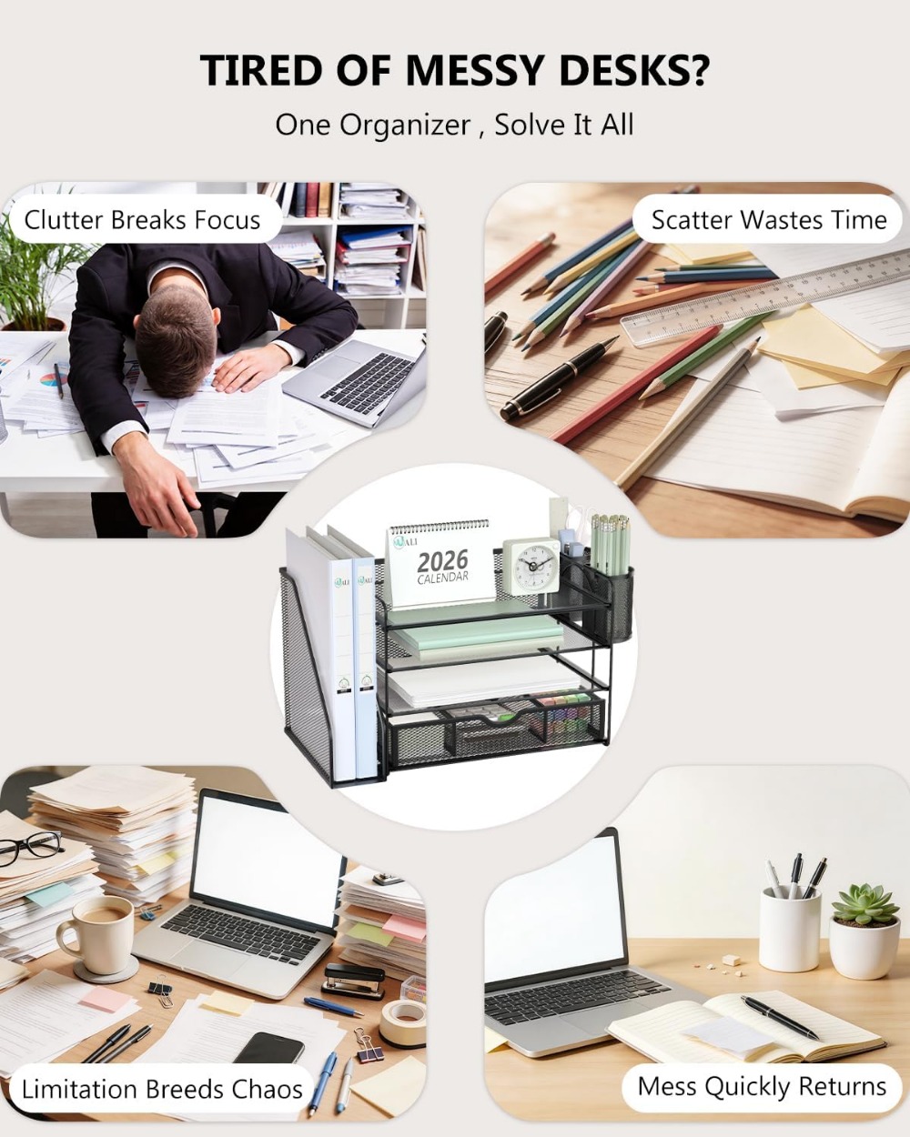 4 Katlı Çekmeceli ve Kalemlikl - Office Drawer Organizer incelemesi ve fiyatı