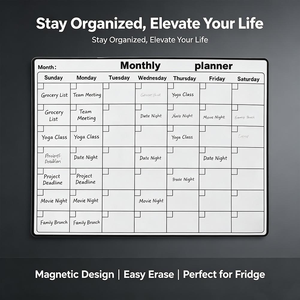 Manyetik Buzdolabı Kuru Siline - Magnetic Calendar Board incelemesi ve fiyatı