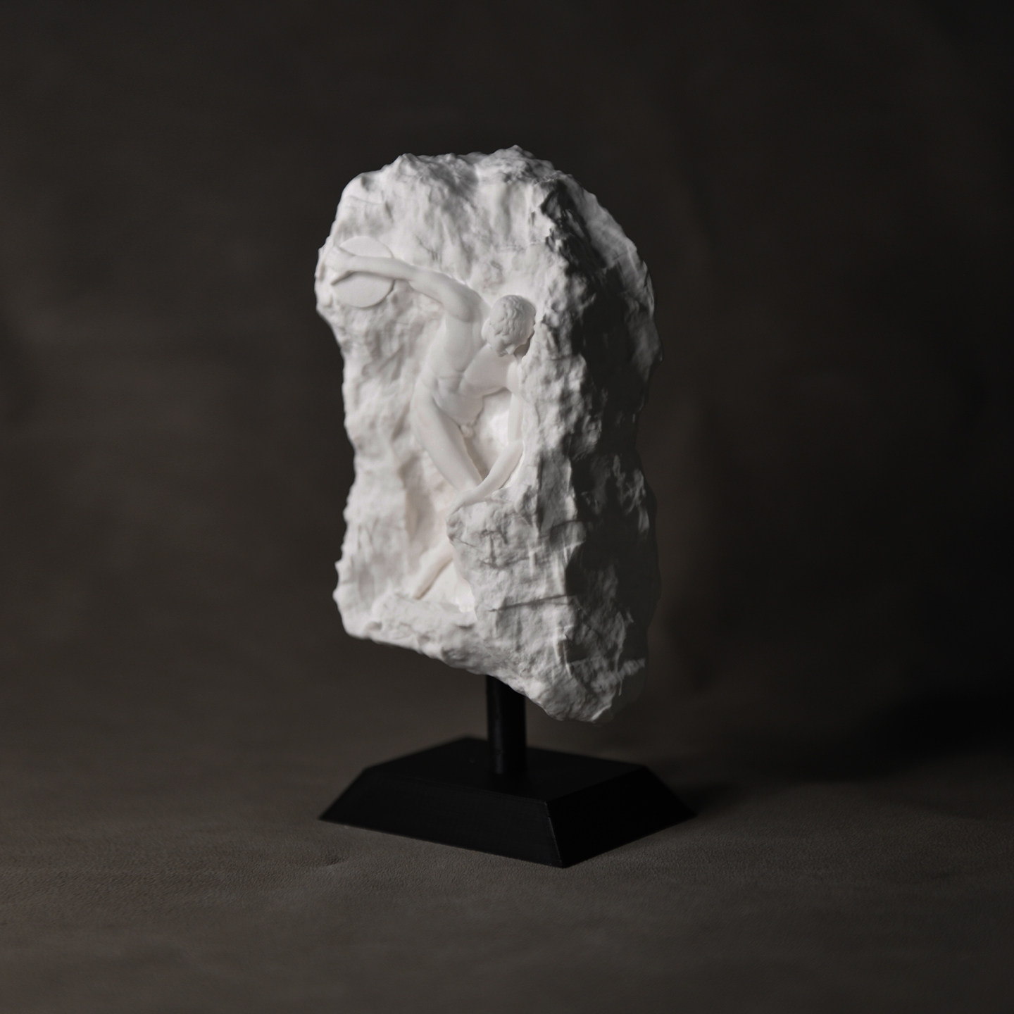 Yunan Discobolus Heykeli Alçı  - Home Office Library incelemesi ve fiyatı