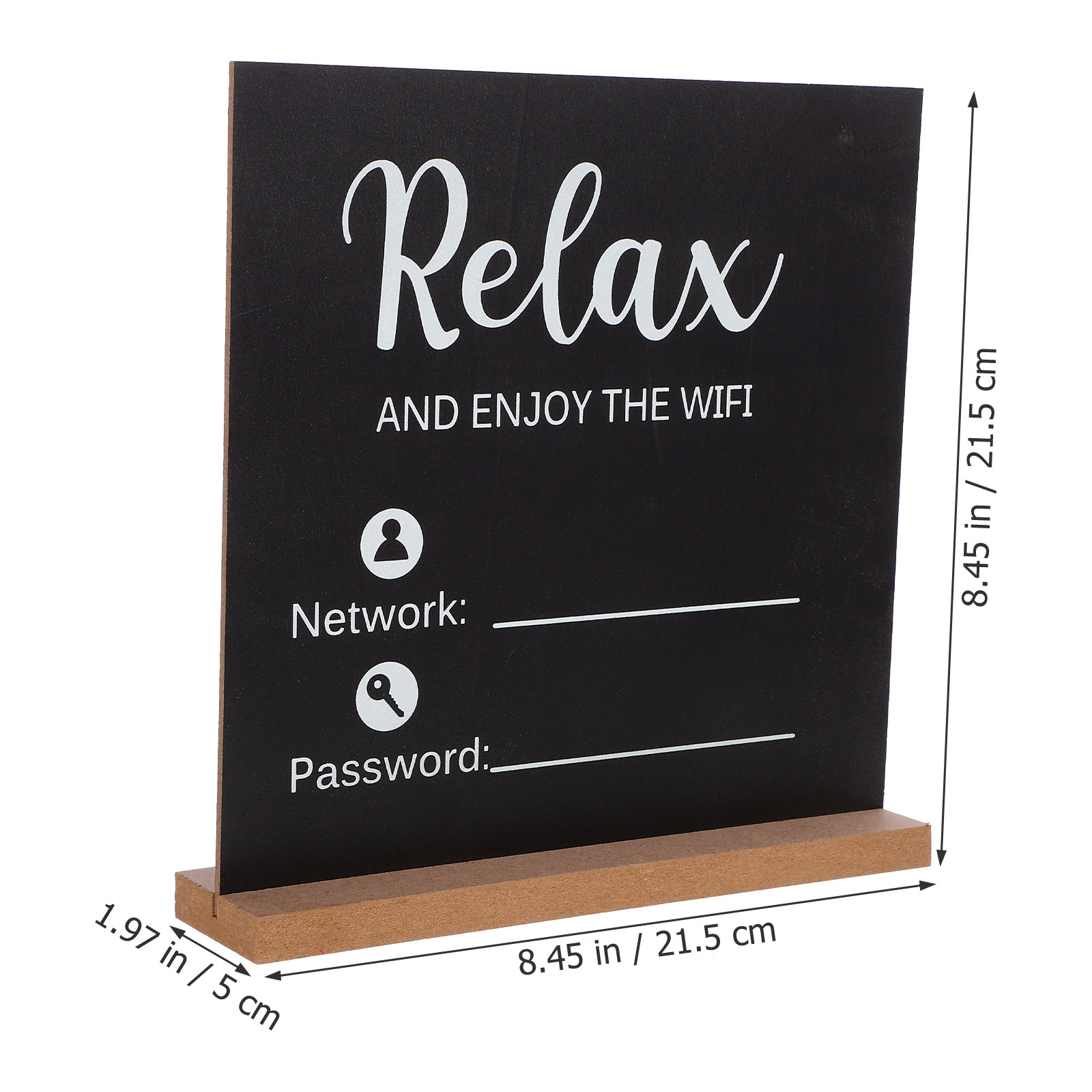 Ahşap WiFi Yazı Tahtası Şifre  - Home Office Updates incelemesi ve fiyatı