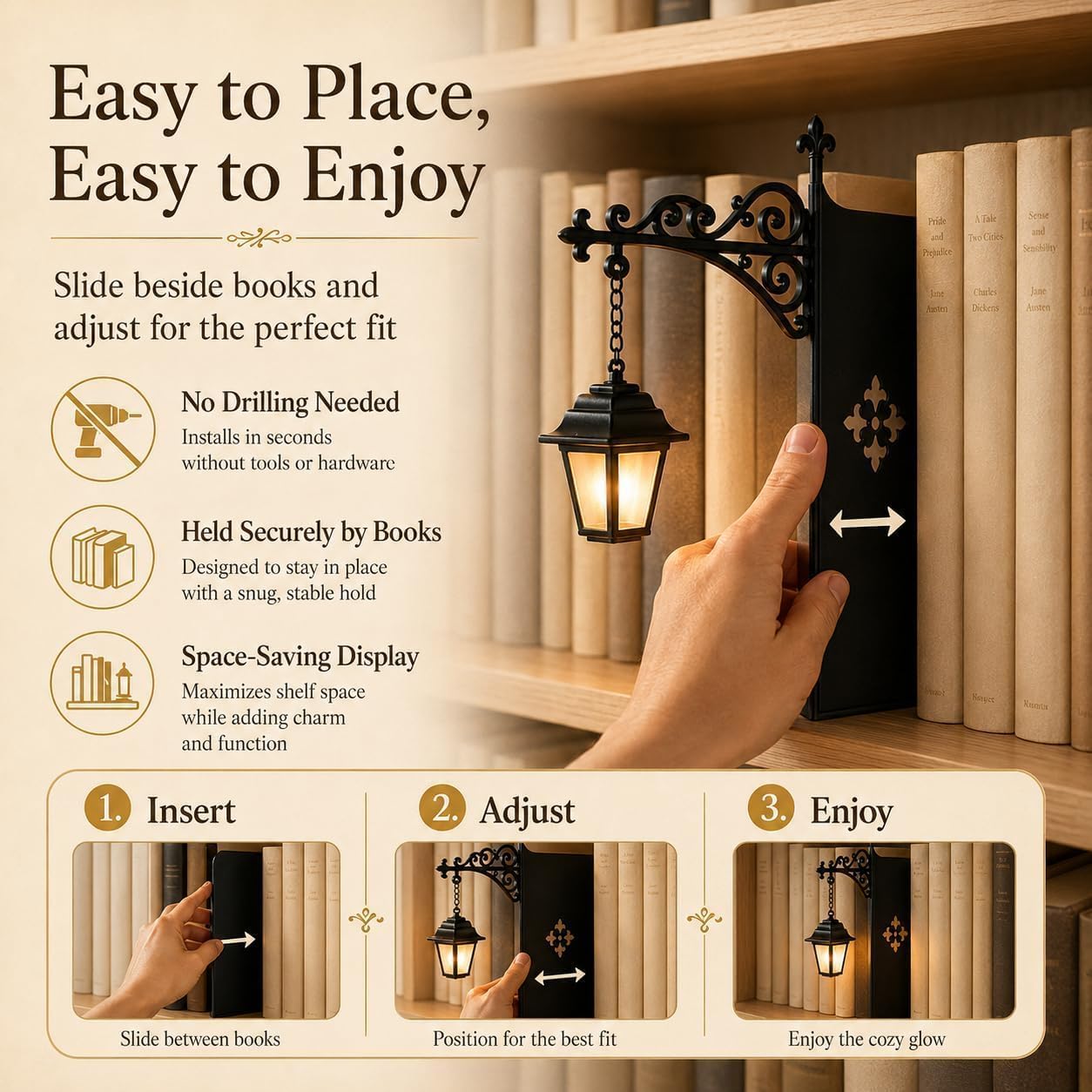 Mini Vintage Kütüphane Feneri  - Home Office Library incelemesi ve fiyatı