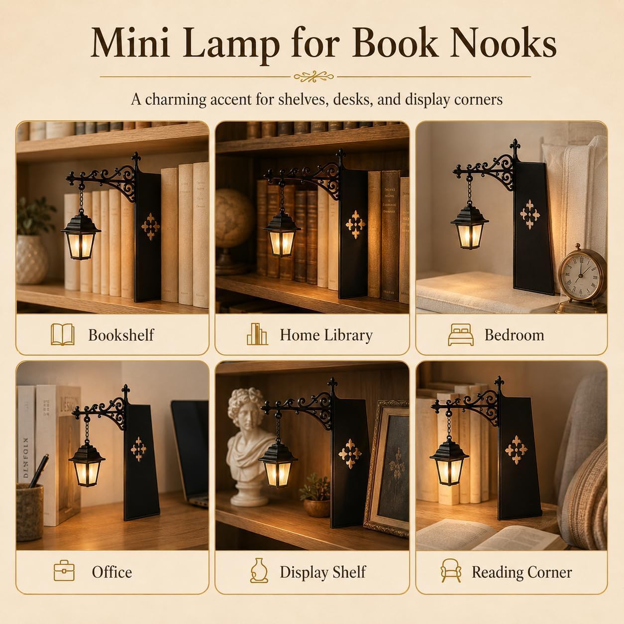 Mini Vintage Kütüphane Feneri  - Home Office Library incelemesi ve fiyatı