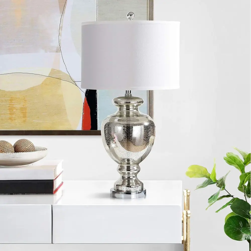 Mercury Silver Crackle Glass 2 - Office Table Home incelemesi ve fiyatı