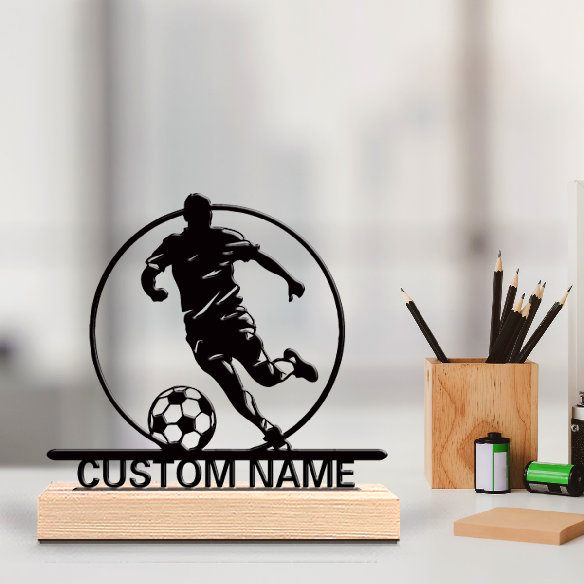 İsme Özel Metal Futbolcu Heyke - Office Table Home incelemesi ve fiyatı