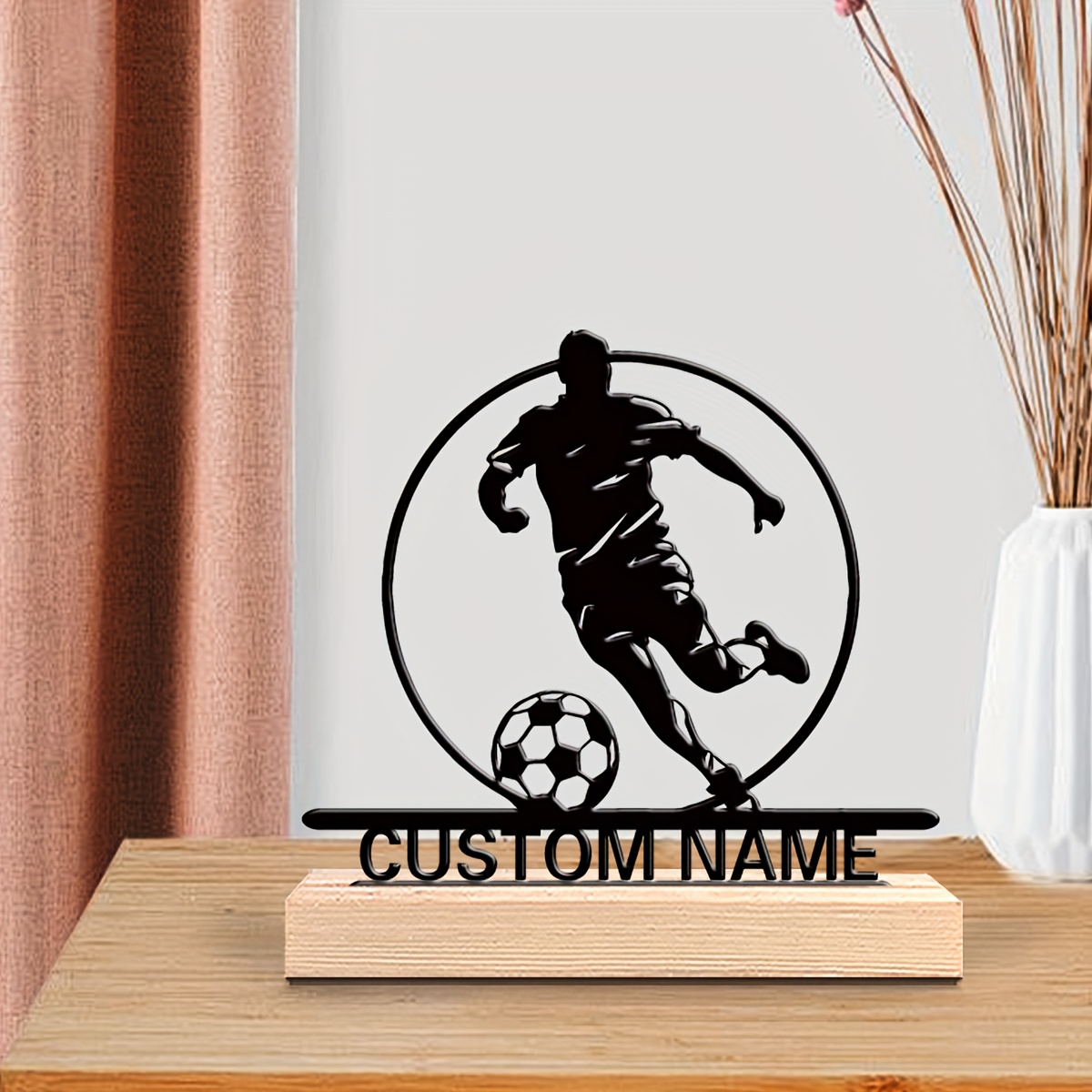 İsme Özel Metal Futbolcu Heyke - Office Table Home incelemesi ve fiyatı