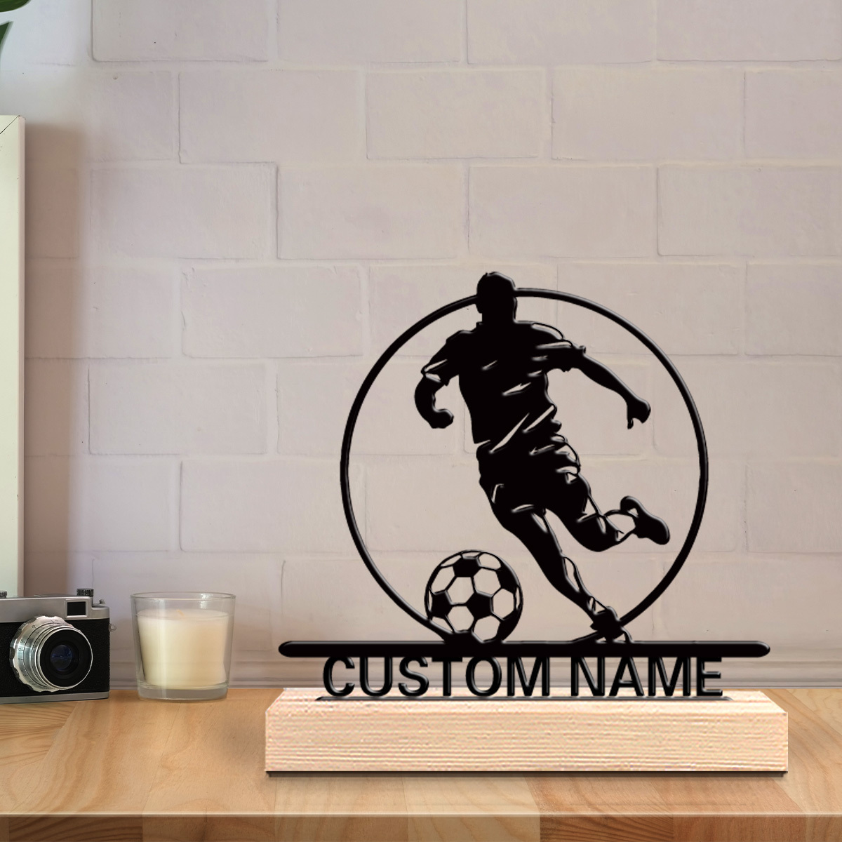 İsme Özel Metal Futbolcu Heyke - Office Table Home incelemesi ve fiyatı