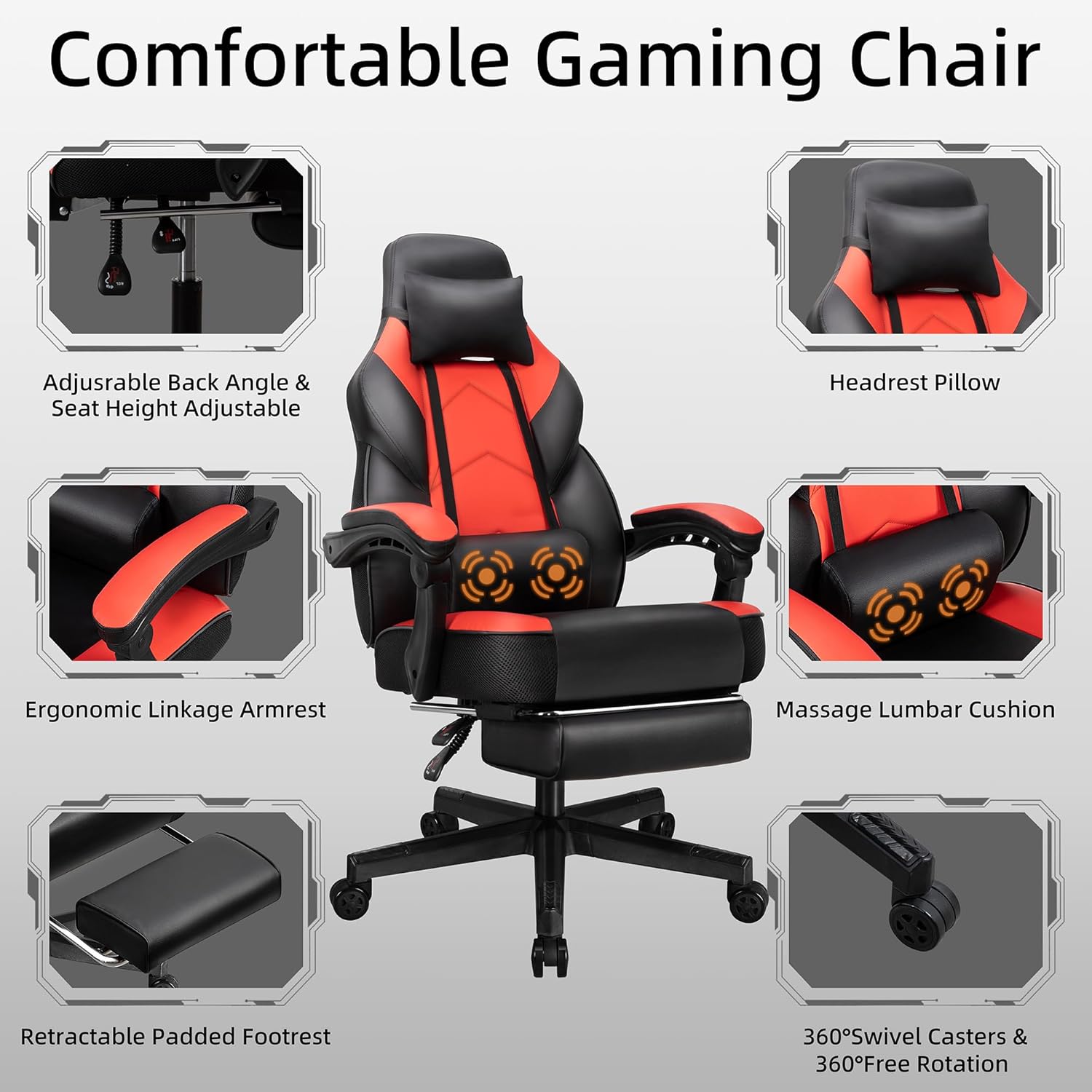Ayak Dayamalı, Masajlı Bel Des - Home Office Chair incelemesi ve fiyatı