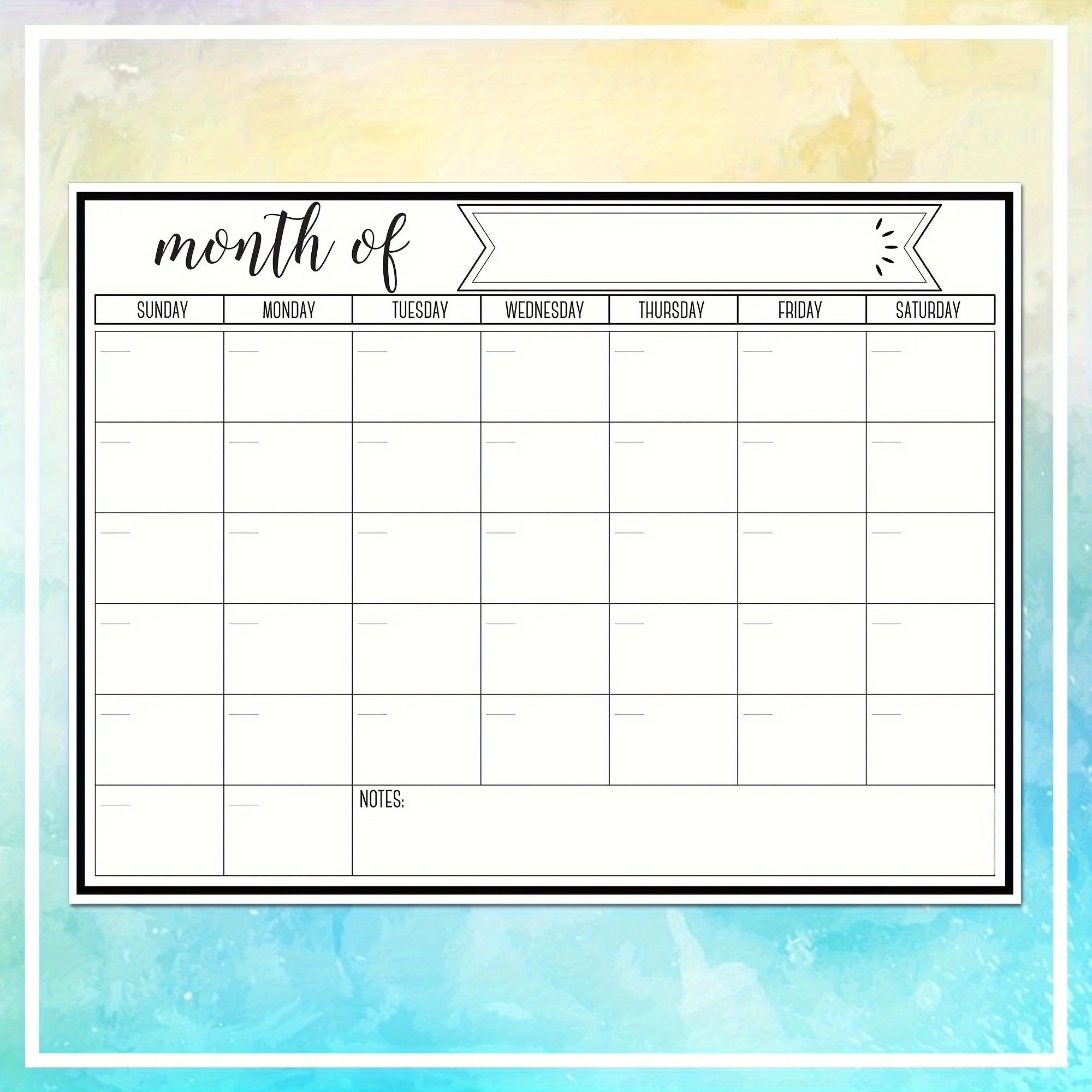 Manyetik Aylık Takvim Beyaz Ta - Magnetic Calendar Board incelemesi ve fiyatı