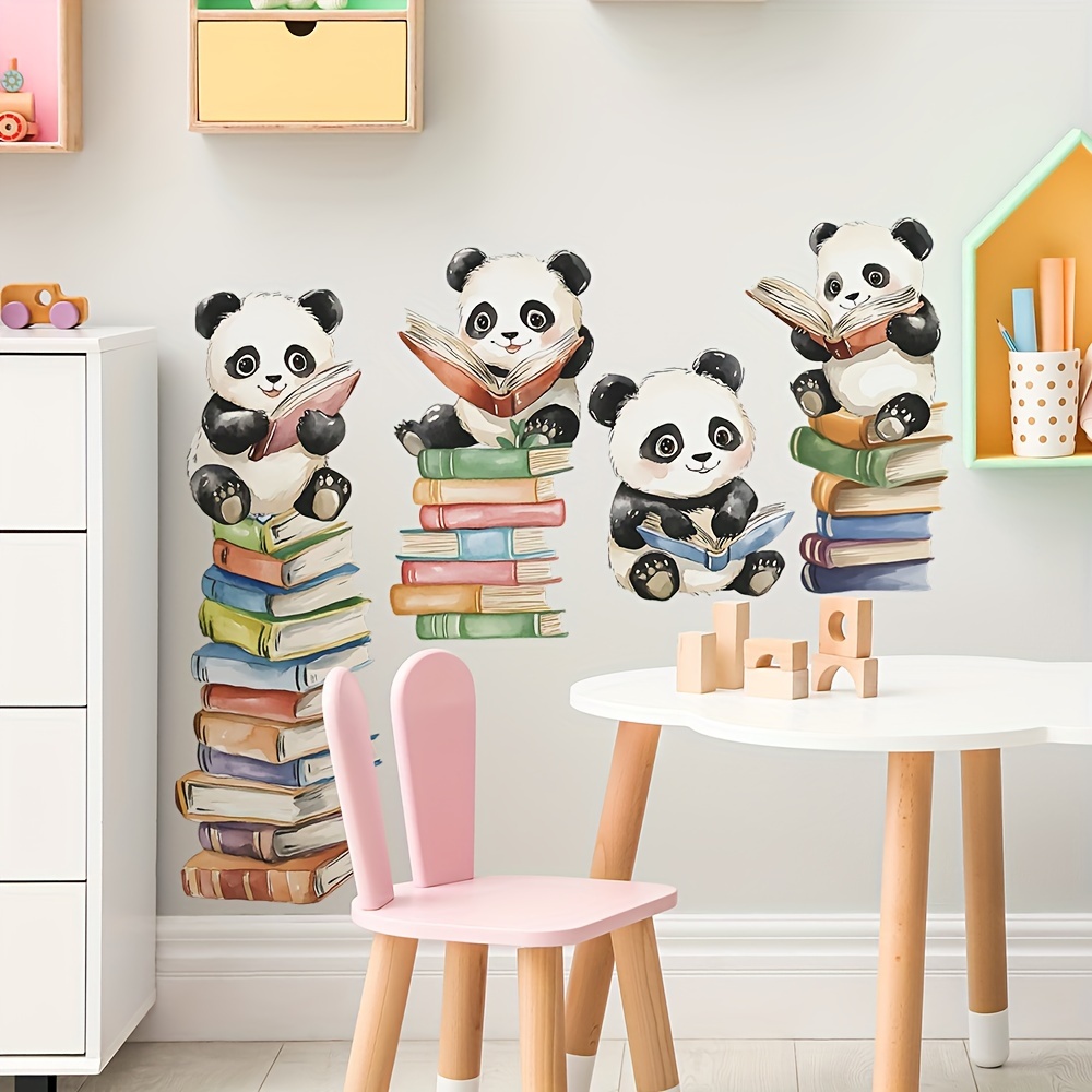 Karikatür Panda Kitap Okuma du - Home Office Library incelemesi ve fiyatı