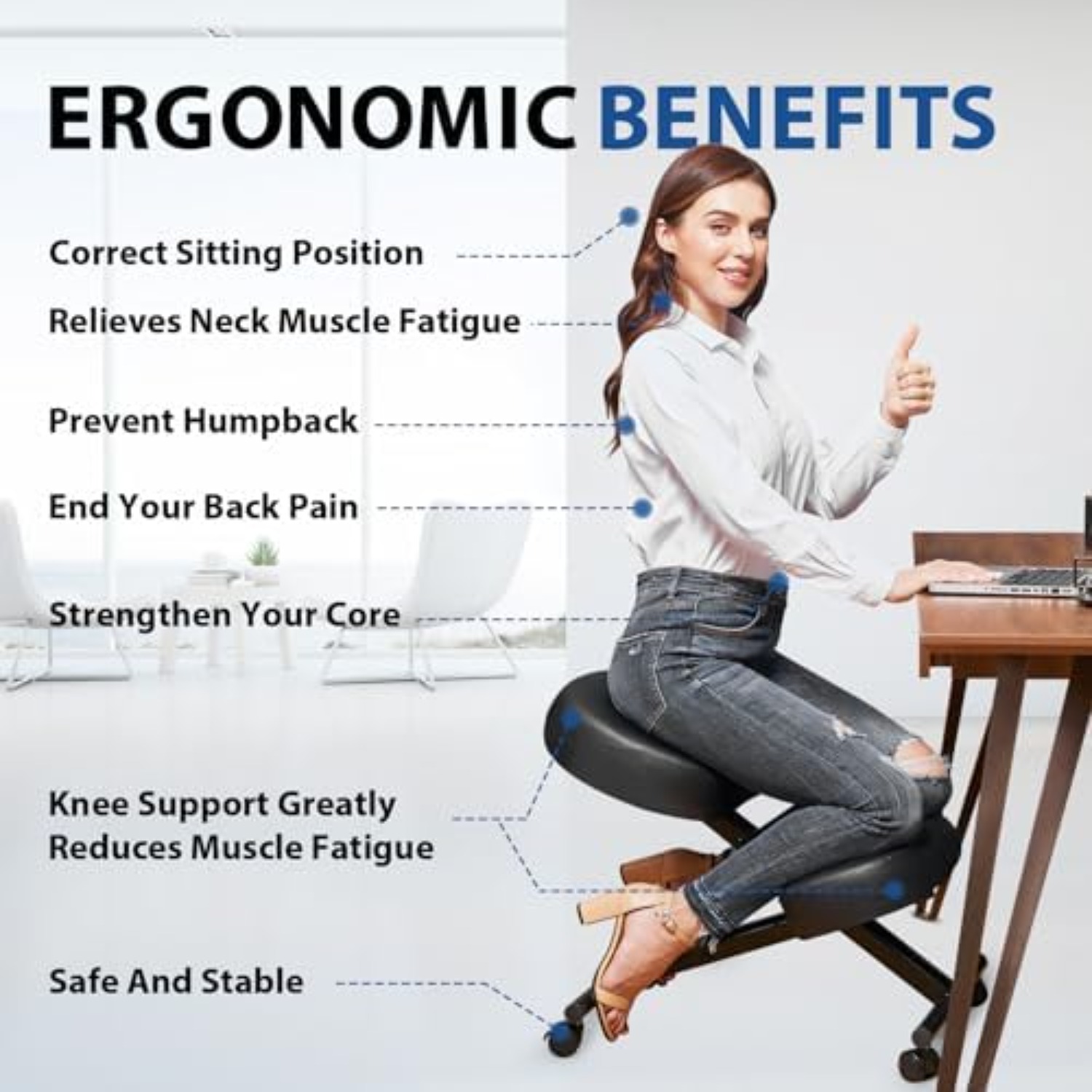 Ergonomik Diz Çökme Koltuğu, E - Home Office Chair incelemesi ve fiyatı