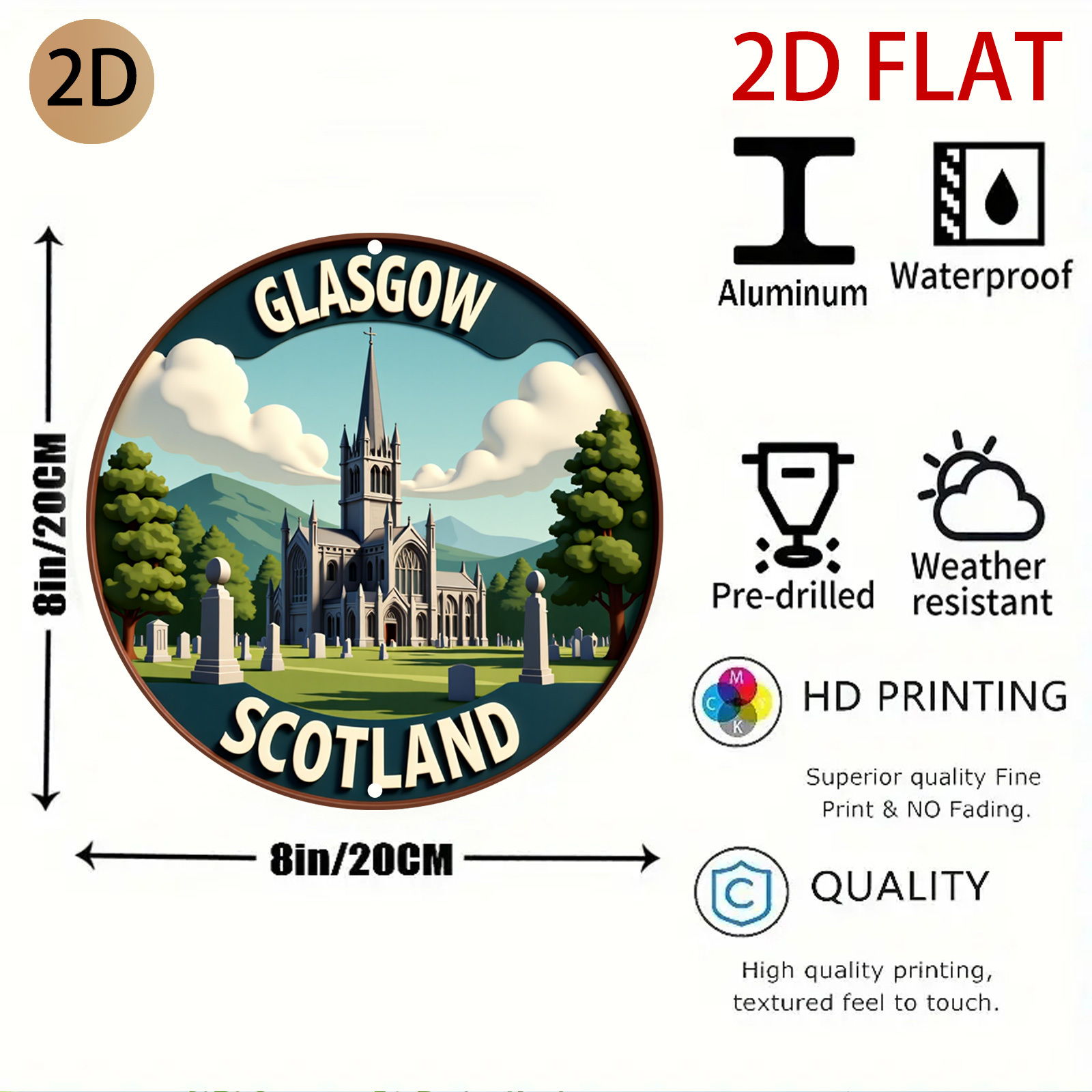 2D Düz Glasgow İskoçya Katedra - Home Office In Glasgow incelemesi ve fiyatı