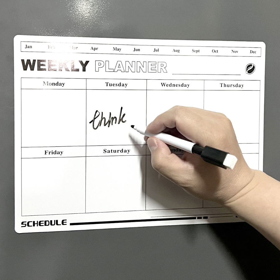 Silinebilir Hafta Planı Progra - Magnetic Calendar Board incelemesi ve fiyatı