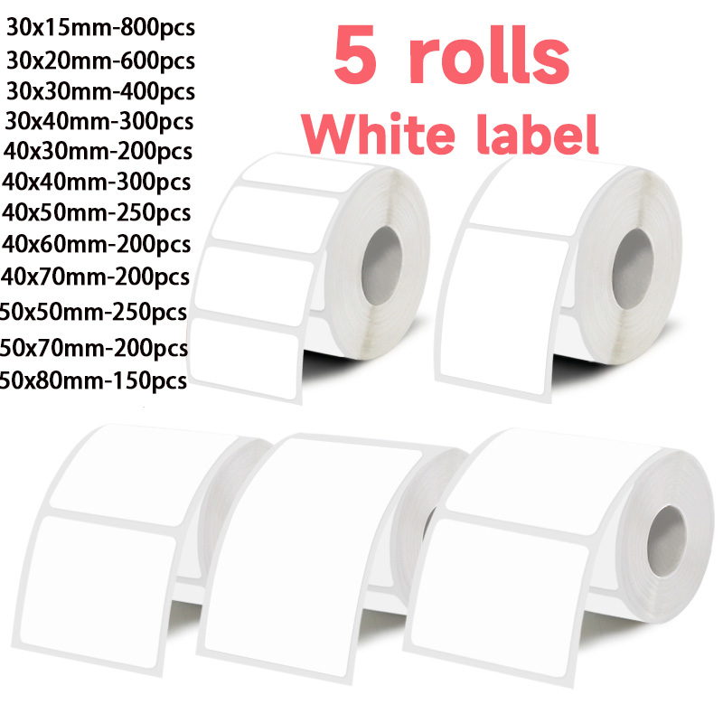 5 Rulo Beyaz Etiket Çıkartması - Label Maker Machine incelemesi ve fiyatı