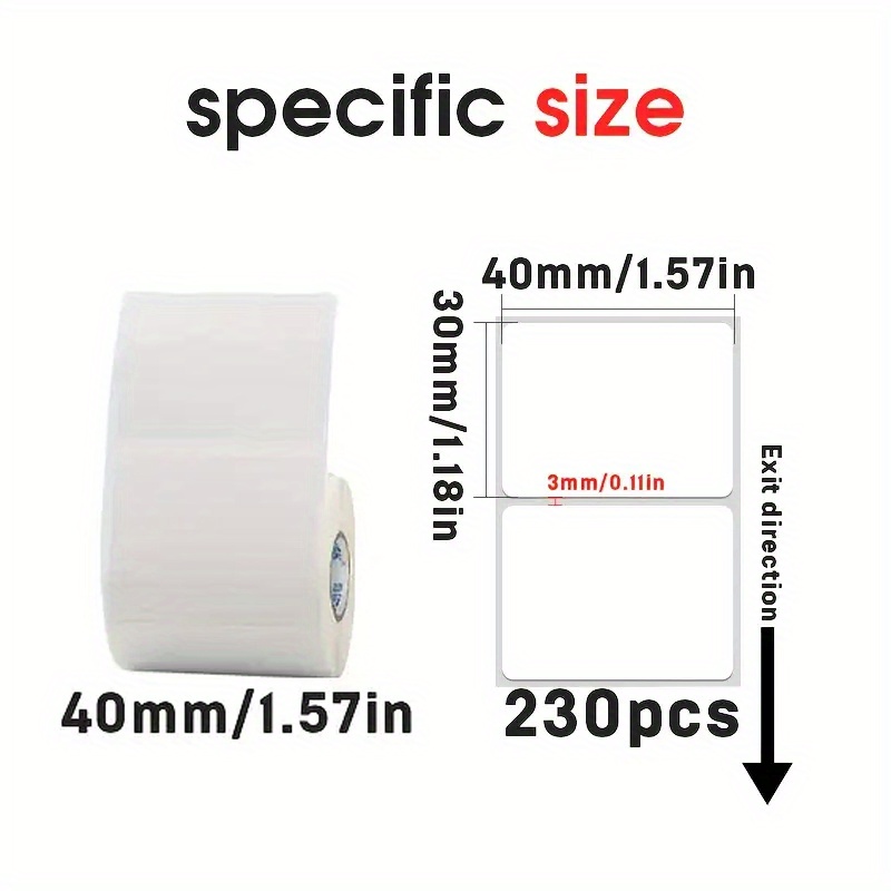 6 Rulo 40x30mm Termal Etiket K - Label Maker Machine incelemesi ve fiyatı