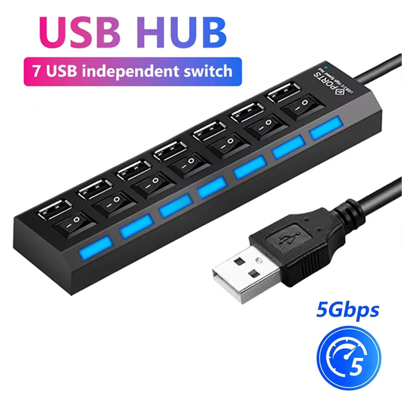 7 Port USB 2.0 Hub Splitter Di - Home Office Pc incelemesi ve fiyatı