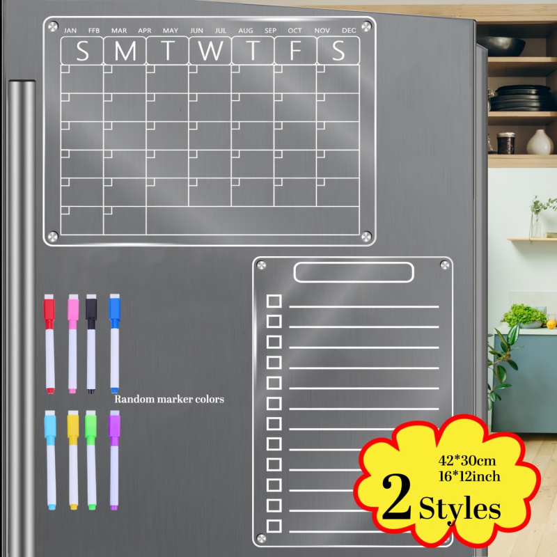 Buzdolabı için Akrilik Manyeti - Magnetic Calendar Board incelemesi ve fiyatı